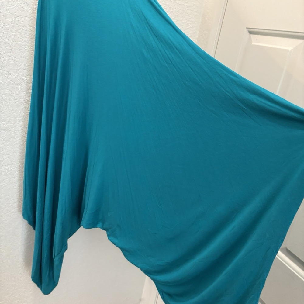 Vintage Sleeveless Baggy Loose Fit Flowy Harem Leg Jumpsuit Womens Large Blue - Picture 9 of 12